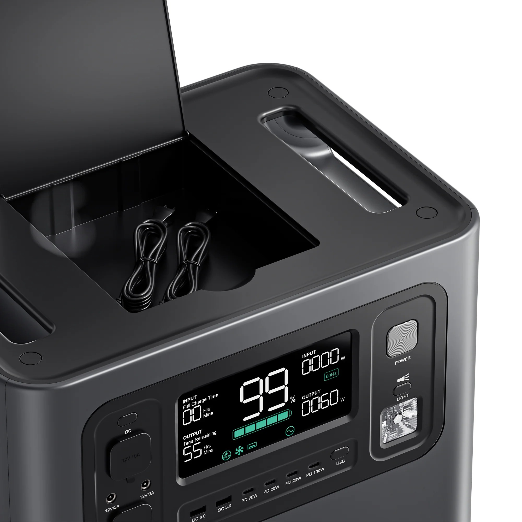 2400w Summer Campsite Portable Power Station Ifepo4 Battery Portable Power Station Solar Power Portable Generator