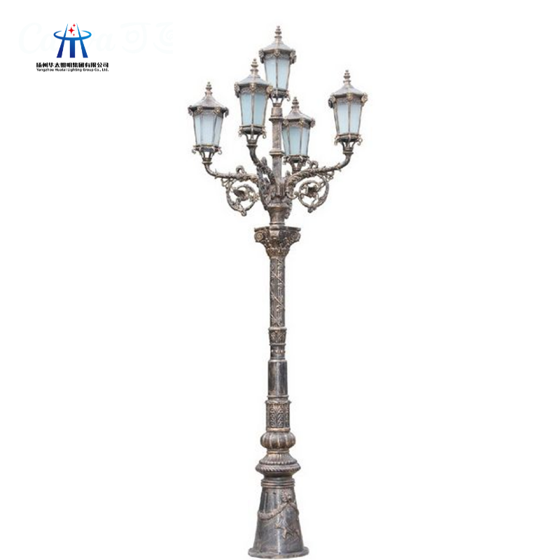 15ft 16ft 17ft 18ft European New Type Outdoor Decorative Led Garden Lights Pole Light Garden Lawn Lamps Lighting