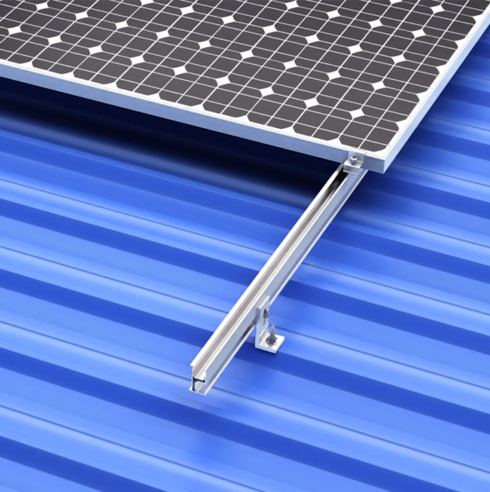 Solar Railing L Foot Bracket Solar PV Panel Mounting System Aluminum Alloy Bracket for Metal Roof