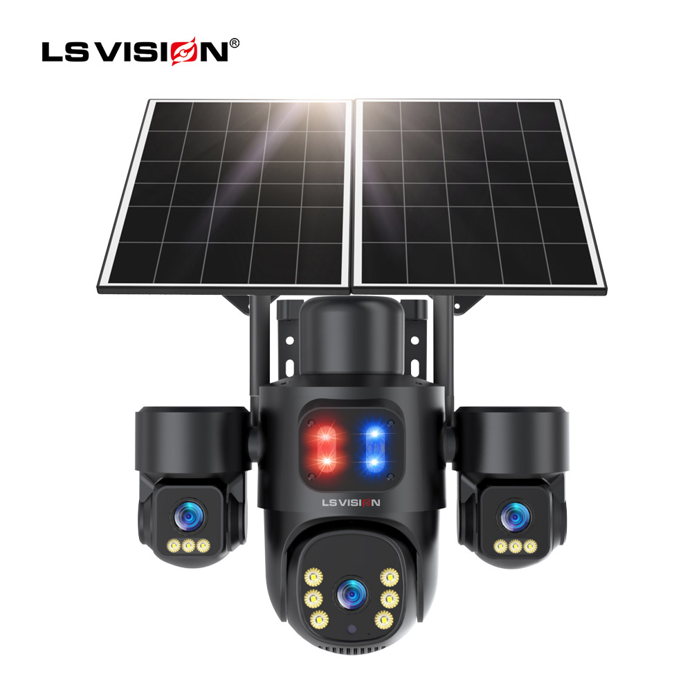 LSVISION 8MP CMOS 4K PTZ Wide Angle WiFi 4G IP66 Waterproof Two-Way Audio Motion Detection Outdoor Night Vision Security Camera