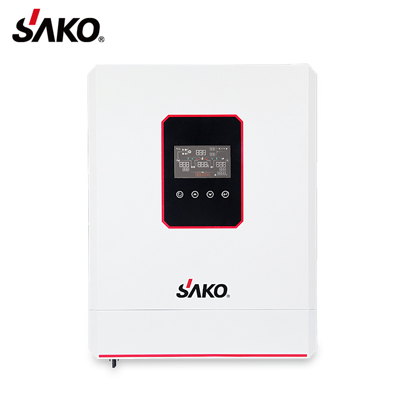 Sako Sunon-Eco Pure Sine Wave Dual Dc to Ac Home Power 48V 10Kva on Off Grid Tie 10Kw Mppt Hybrid Solar Inverter Manufacturer