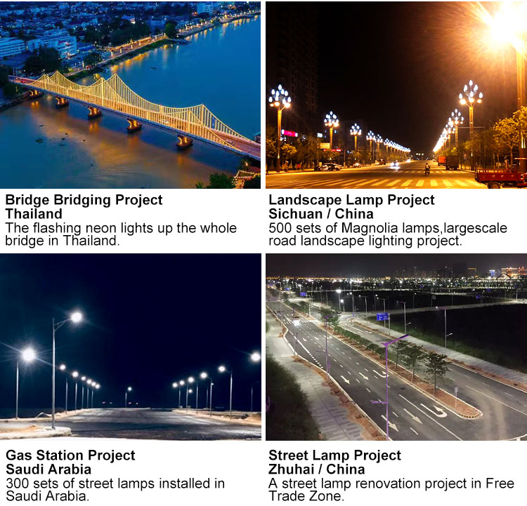 Completed street lighting projects showcase