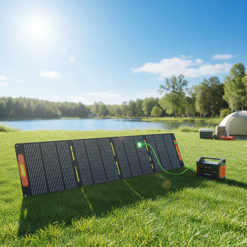 Portable Solar Power Station 600W Shingled 200W Foldable Solar Charging Panels 500W 600W 1000W Mono Crystalline High Efficiency