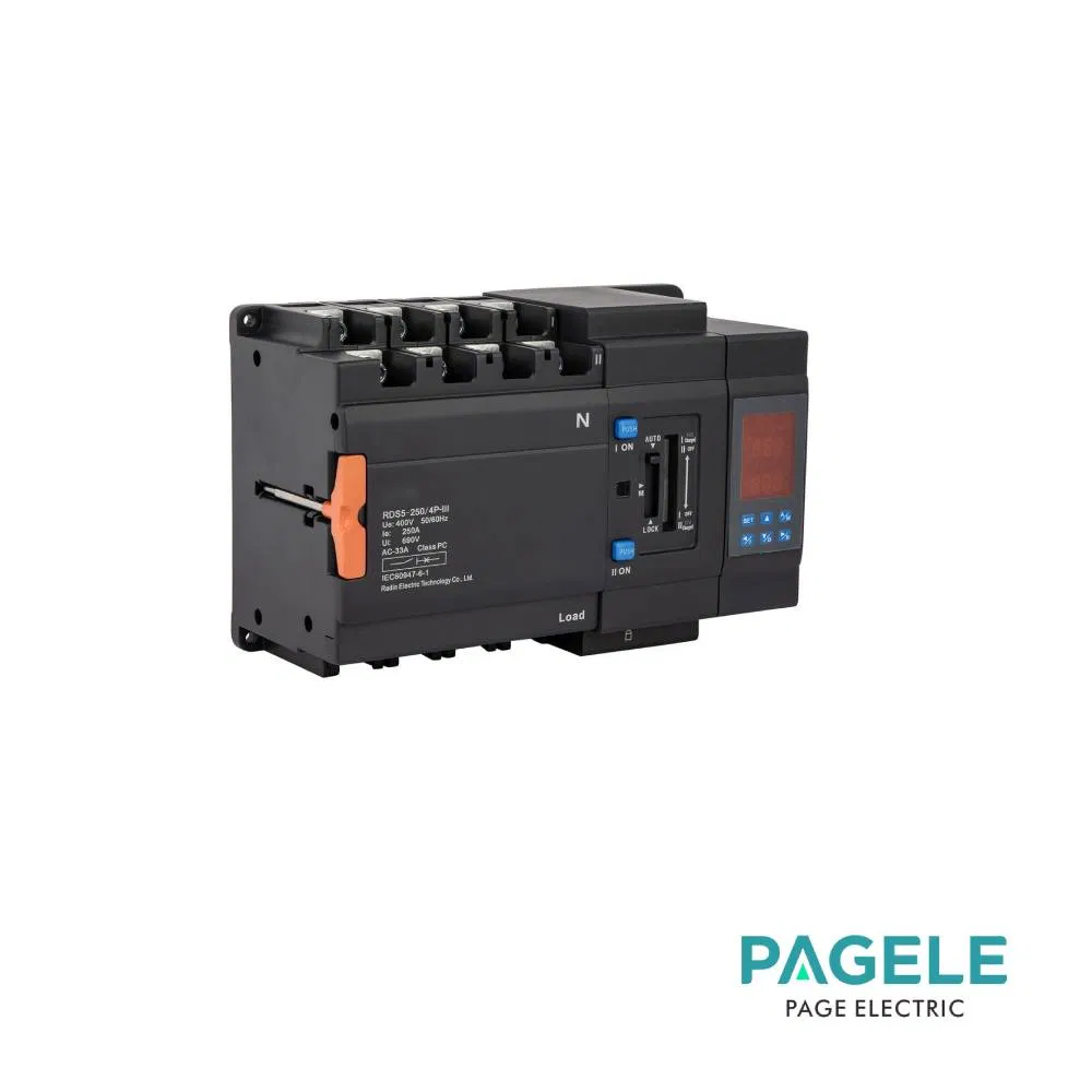 Integrated Automatic Transfer Switch RDS2t-250A, Changeover Switch, ATS