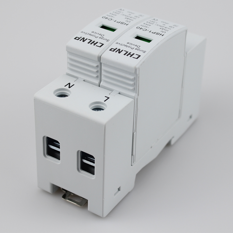 220v Appliance Surge Protector AC SPD 40KA SPD Lightning Surge Protection 8/20 T2 Class 4P 20KA 40KA 60KA 80KA 100KA Arrester