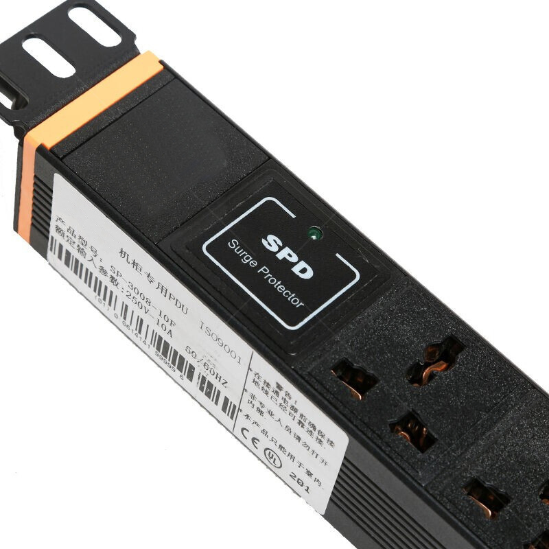 Steel Network Server Cabinet Eight Port Lightning Protection PDU Power Distribution Unit