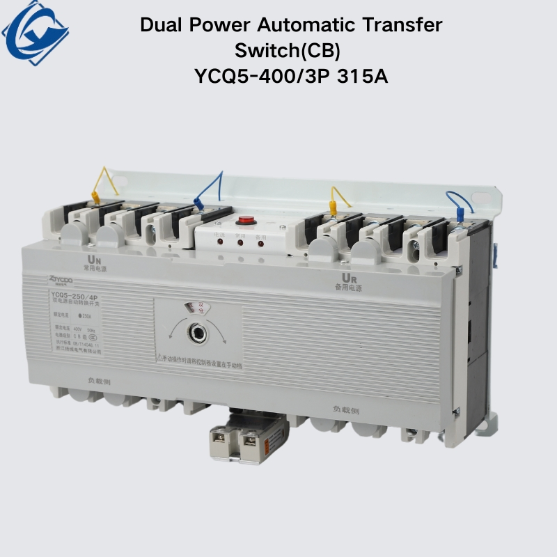 ATS Dual Power Automatic Transferswitch 3p 315A CB Manual ATS Switch Automatic Transfer