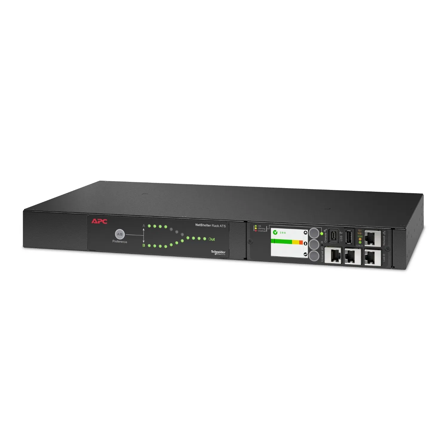 APC Ap4422 Cabinet PDU Socket ATS PDU Dual-Way Switching 1u Rack-Mounted Automatic Transfer Switch Ap4422 PDU