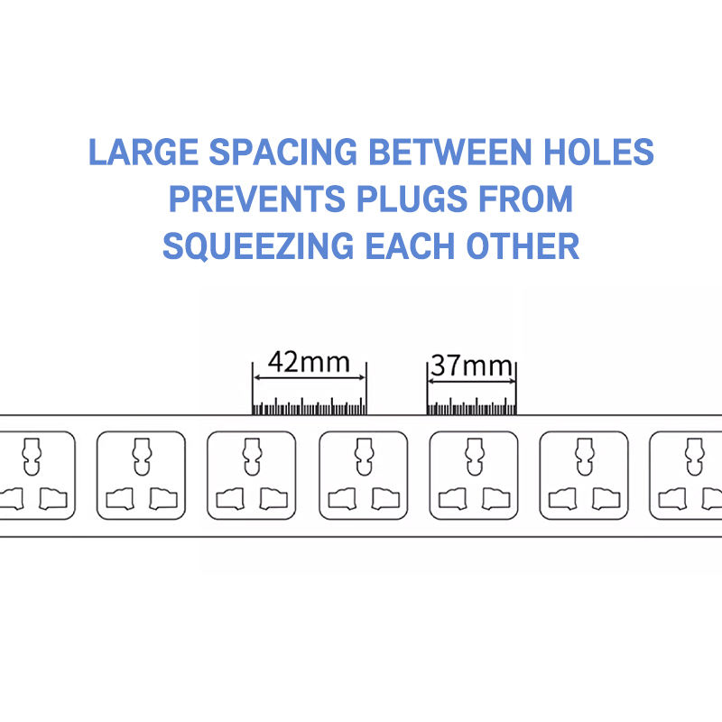 High Load 32A Double Row Power Distribution Unit Separate Control PDU