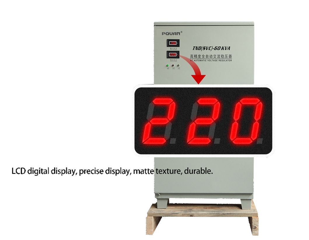Single Phase 5KVA 3KVA 20KVA 40KVA 60KVA SVC Servo Automatic Voltage Stabilizer 220V Home Voltage Regulator Copper Material AC