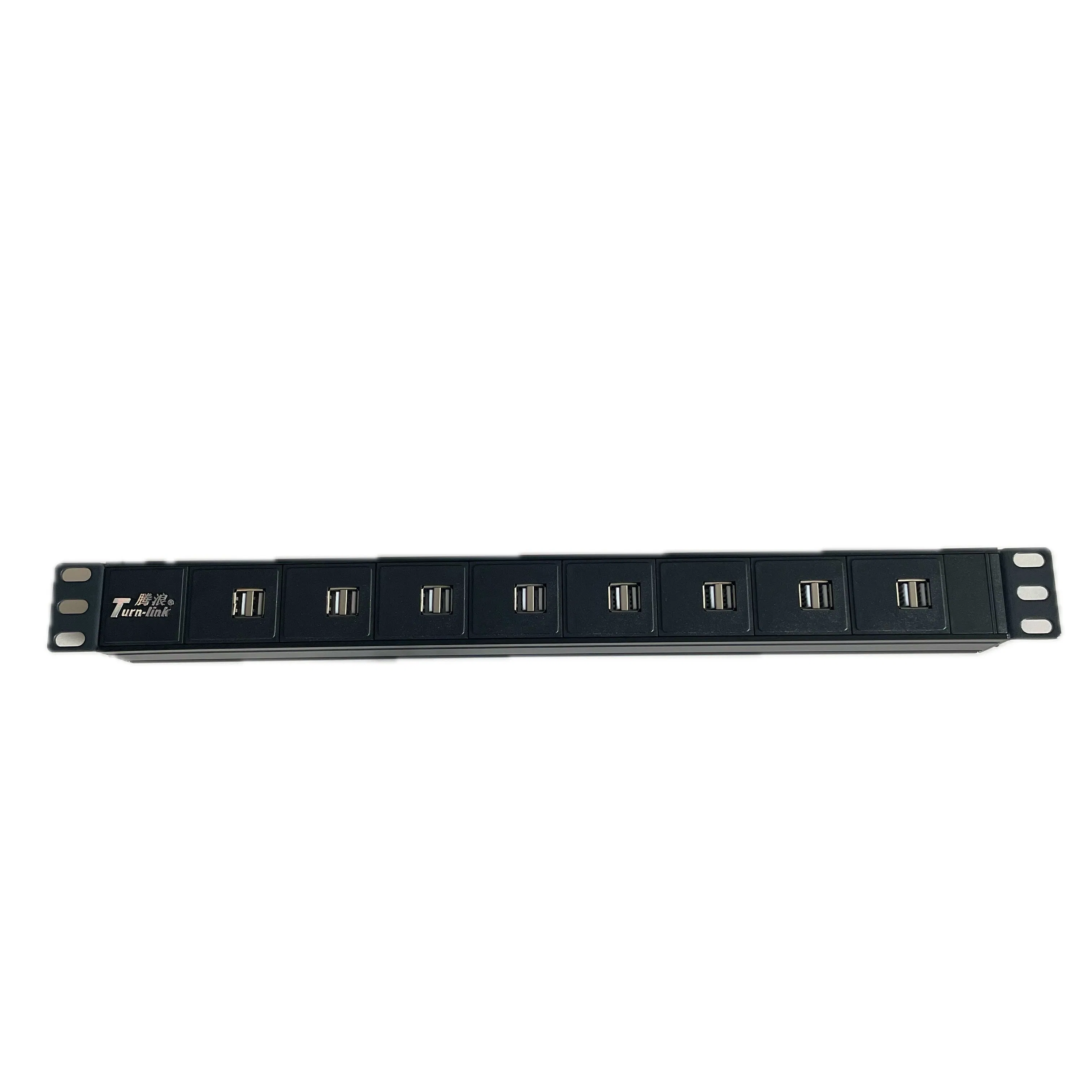19 Inch USB Interface Power Distribution Unit Rack PDU