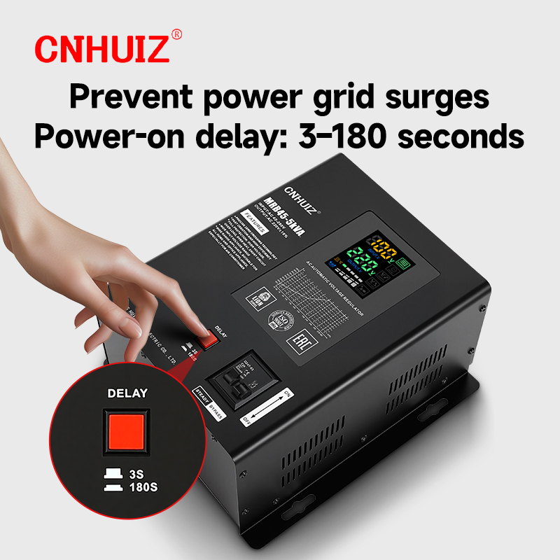 Fully Automatic Household 220V Voltage Stabilizer ultra Low Voltage 45-280V AC air Conditioner Regulated Power Supply 10KVA LED