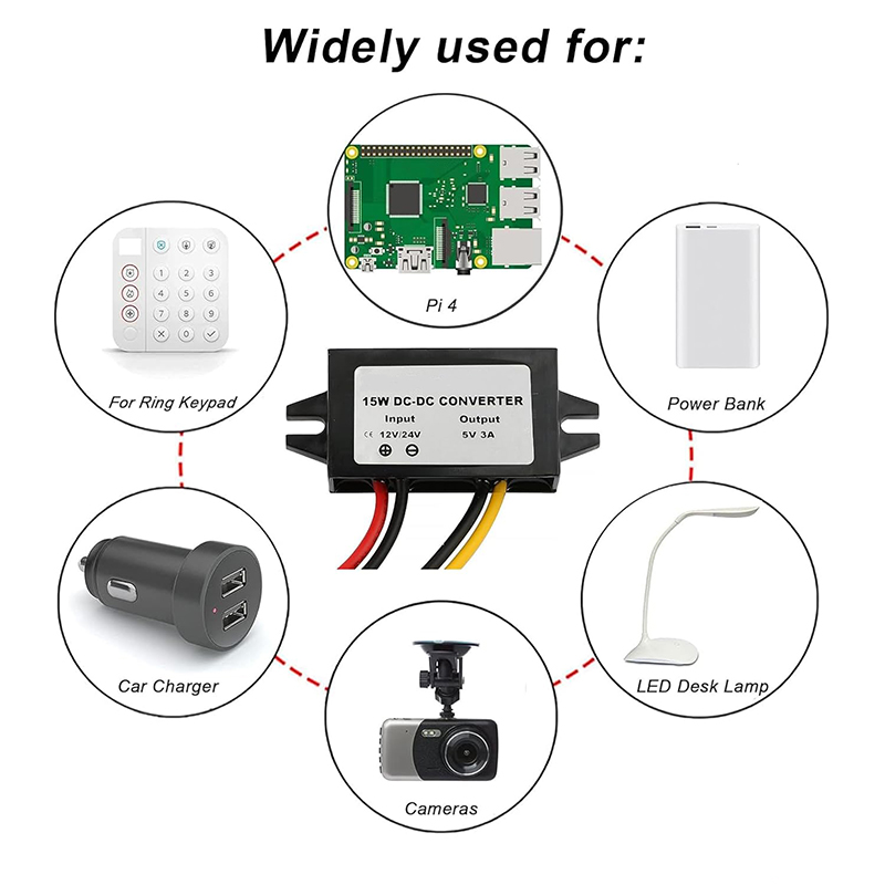 Waterproof DC-DC Converter Dimension Details