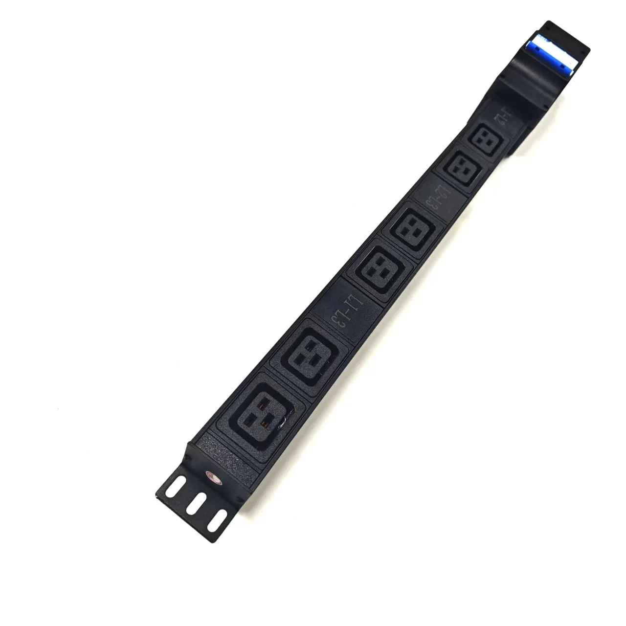 63A 3-Phase PDU 230V 6X C19 Outlets 3p+N+E Server Rack Power Distribution Unit for Data Centers