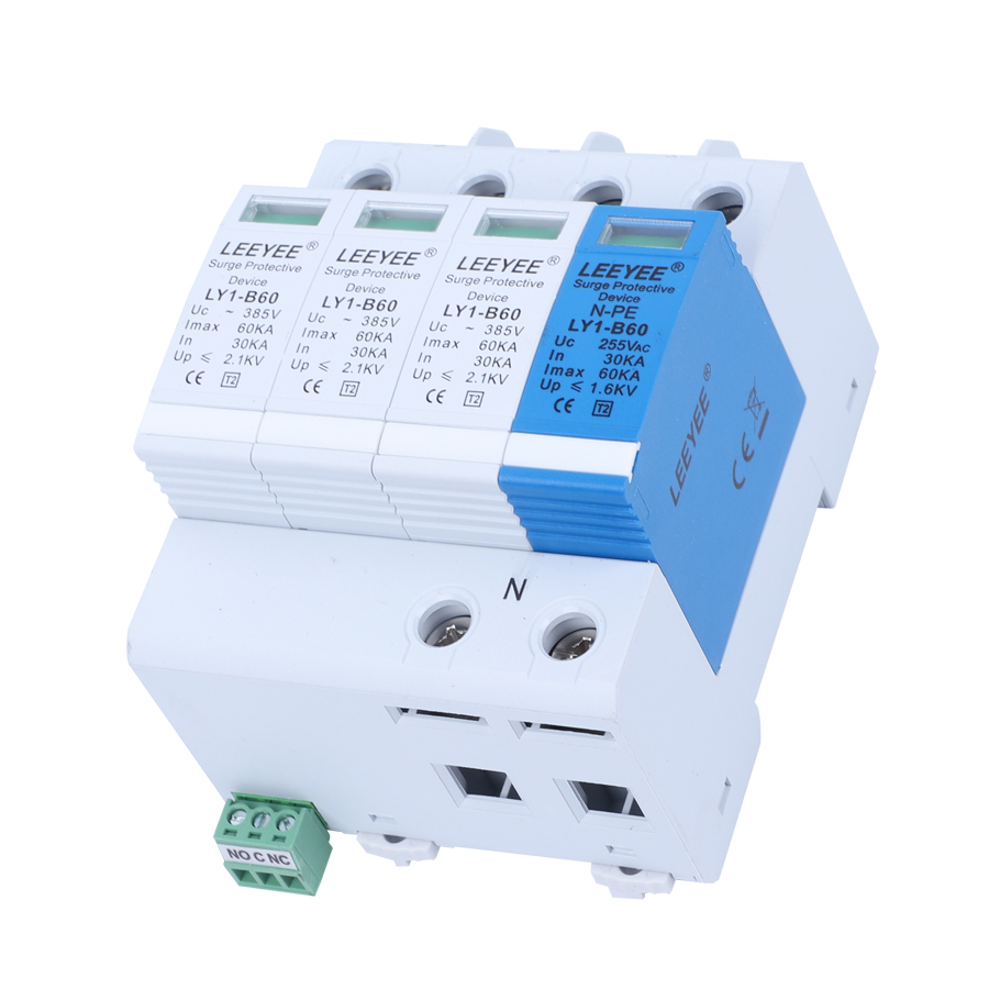 T2 spd 60kA 3P+NPE 380V Electrical Equipment Surge Protection Device For Lightning And Thunder Protection