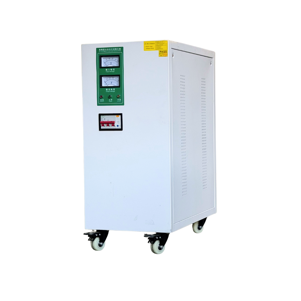 Hot-Selling 3 Phase AC Automatic Voltage Regulator SVC Stabilizer Copper 10-50KVA Data Center Industrial Equipment Power Supply