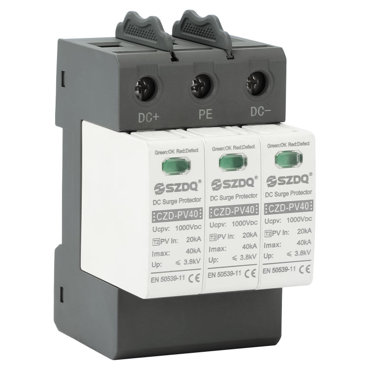PV SPD 2P 3P 4P Surge Protective Devices 40kA 20kA-40kA T2 1000V Lightning Protection Certified