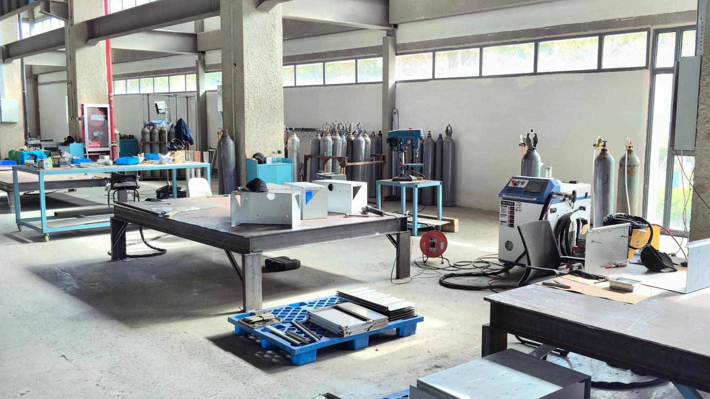 Welding and polishing of electrical enclosures at Sowest Electric