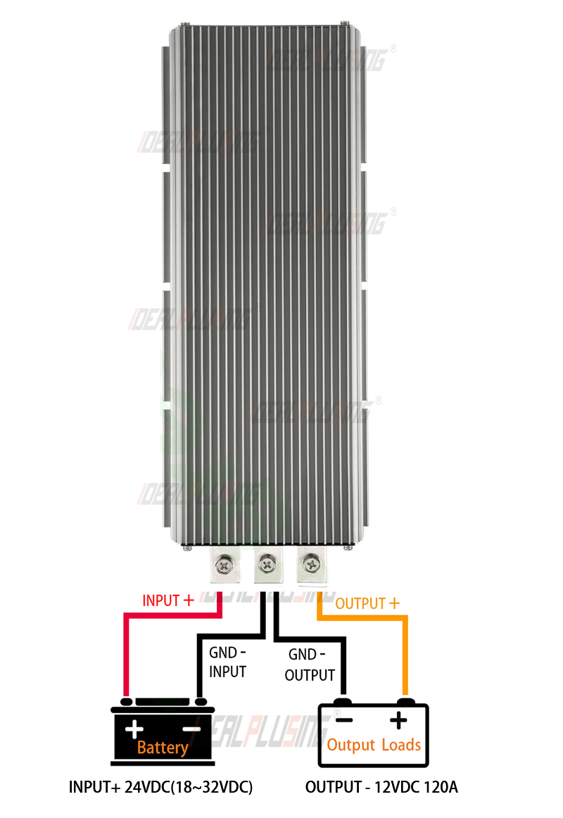 24VDC to 12VDC 120A