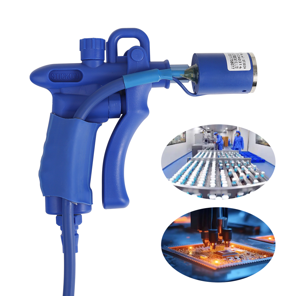 STICKON ST302A Piezoelectric Ionizing Gun With High Voltage Generator For Industrial Static Electricity Remover Antistatic Gun