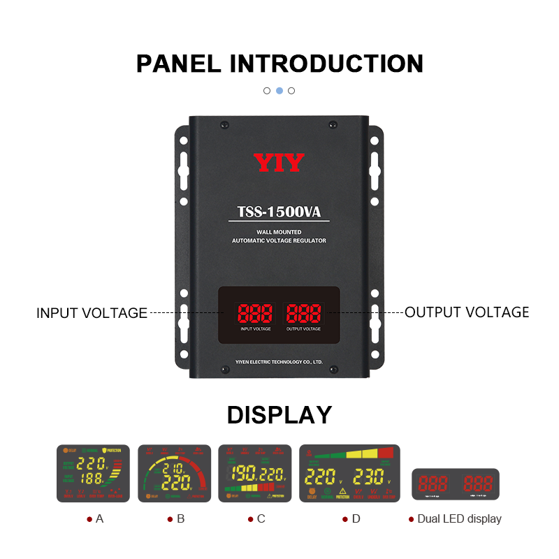 Sleek Design Single Phase Servo Voltage Regulator/Stabilizer 220V Output for Family Use