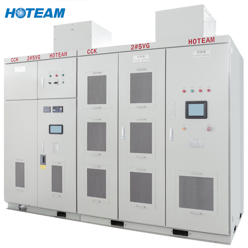 Hoteam HTSVG High Voltage Static Var Generator-SVG 11 KV 200A 50/60Hz IP3X Steel Industrial Indoor Power Transmission 1MVA-20MVA