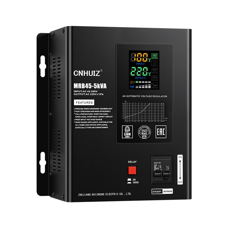 Fully Automatic Household 220V Voltage Stabilizer ultra Low Voltage 45-280V AC air Conditioner Regulated Power Supply 10KVA LED