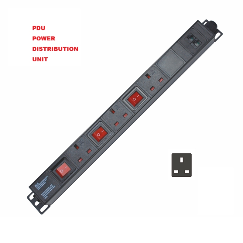 Reliable 19-Inch Rack PDU with 6, 8, 10, and 12 Socket Options Power Distribution Unit for Server Racks