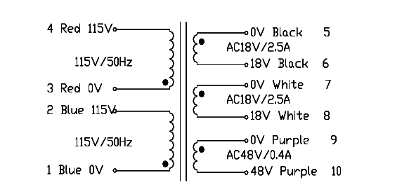 Toroidal Transformer Schematics Diagram