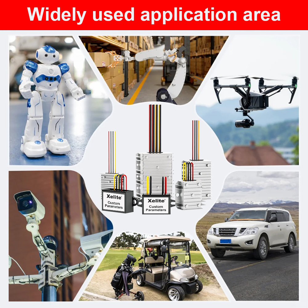 Waterproof DC 24V 36V 48V 60V 72V to DC 12V Power Converter Step Down Converter Module Power Adapter for Car Truck Solar System