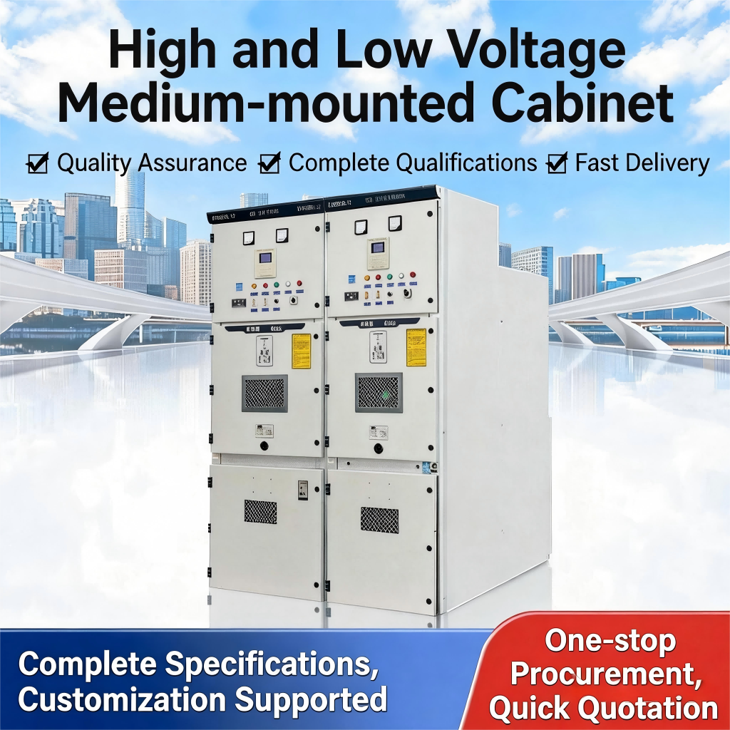 KYN28-12 High-voltage Switchgear Metal IP4X Protection Industrial Use Complete Assembly with Incoming/Outgoing Lines