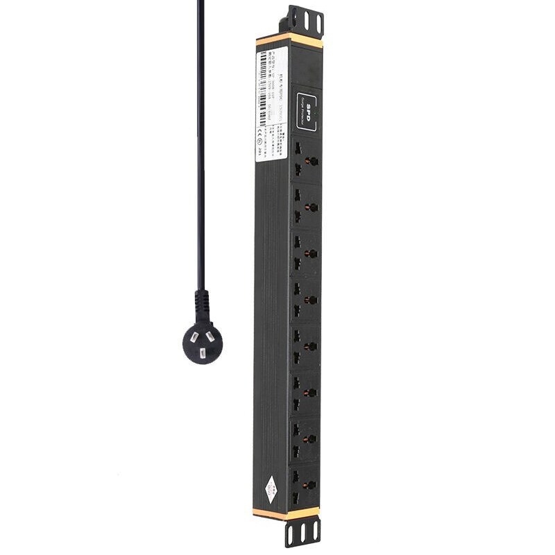 Steel Network Server Cabinet Eight Port Lightning Protection PDU Power Distribution Unit