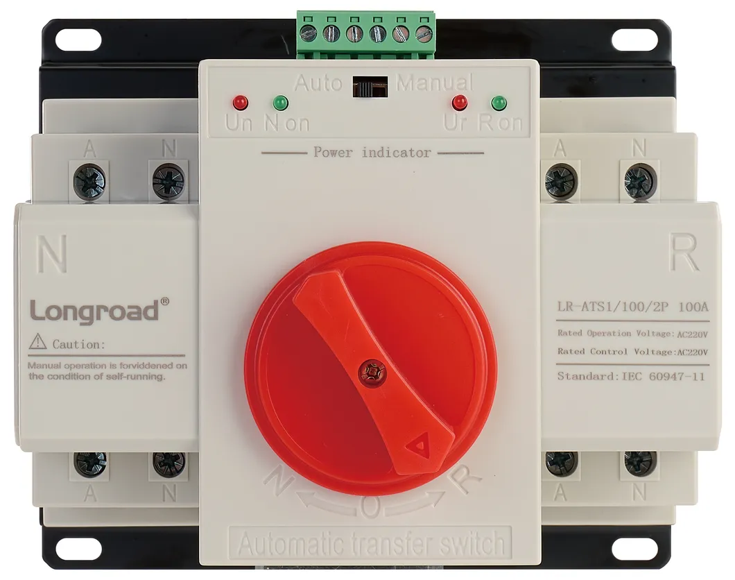 4p DIN Rail ATS Connection Ports