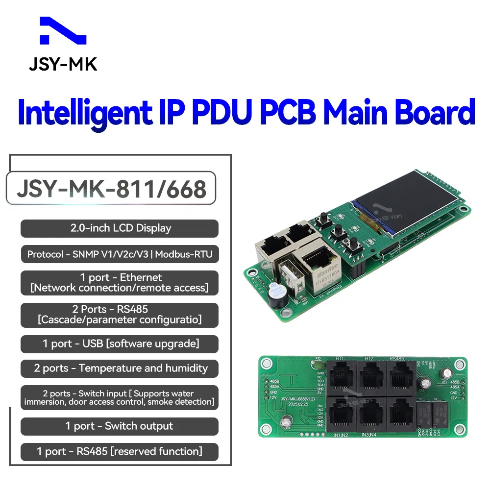 Intelligent PDU PCB Board Power Distribution Unit Energy Metering and Analytics Module