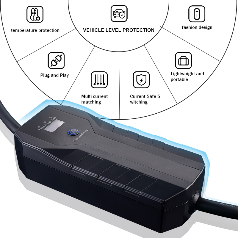 Type 2 EV Plug Dc 7KW 22KW Oem Micro Inverter Ev Charger Portable Home Electric Car Charger Fast Ev Car Charger