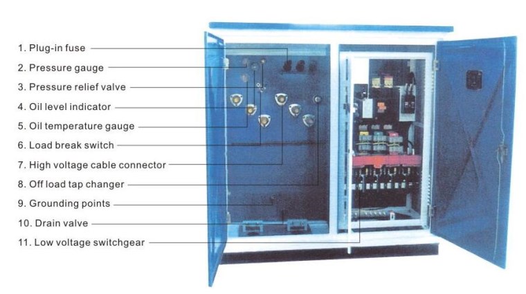 3 Phase Pad Mounted Transformer 400KVA 13.2KV to 400V/230V Power AUTOTRANSFORMER TOROIDAL Three Phase Transformer Low to Medium