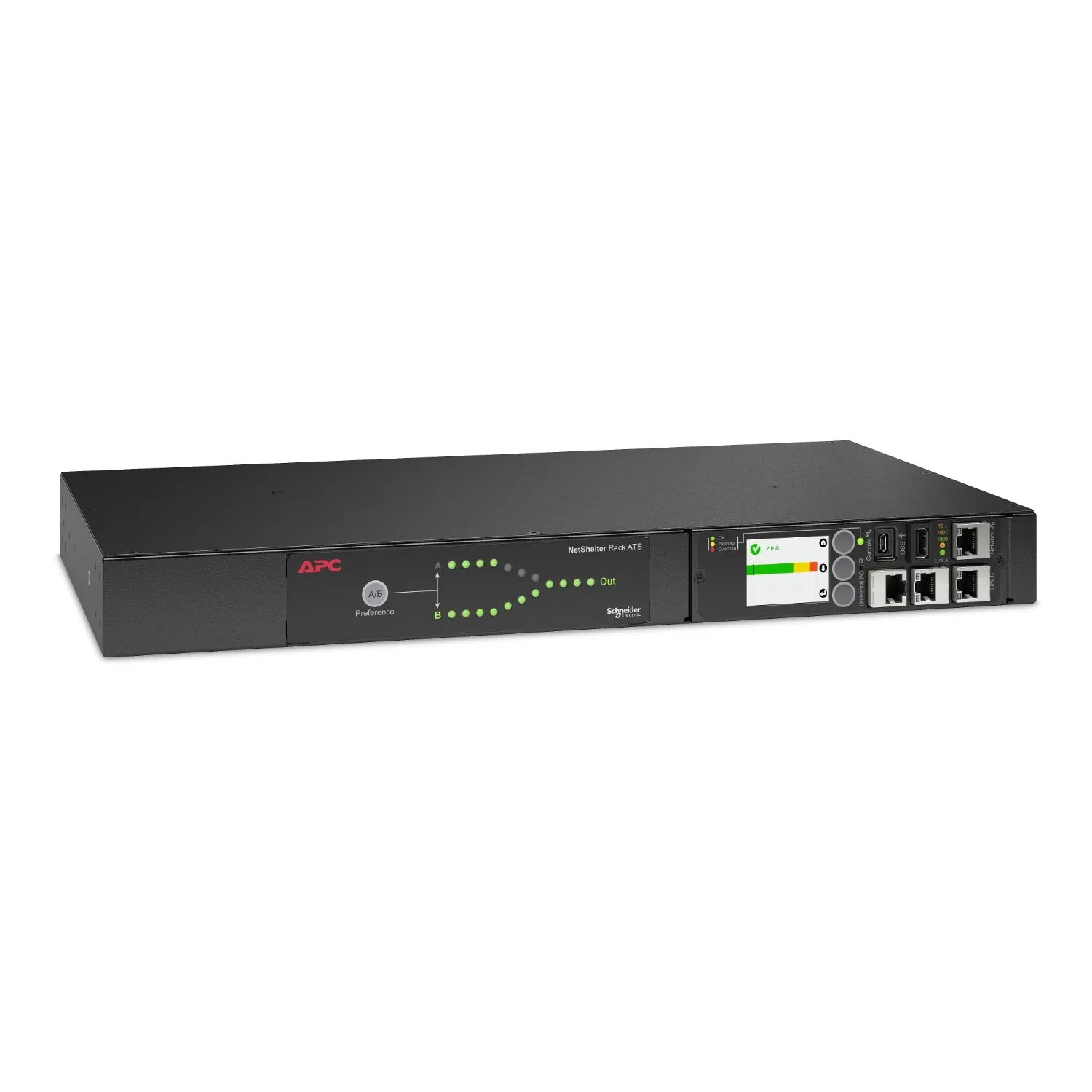 APC Ap4422 Cabinet PDU Socket ATS PDU Dual-Way Switching 1u Rack-Mounted Automatic Transfer Switch Ap4422 PDU