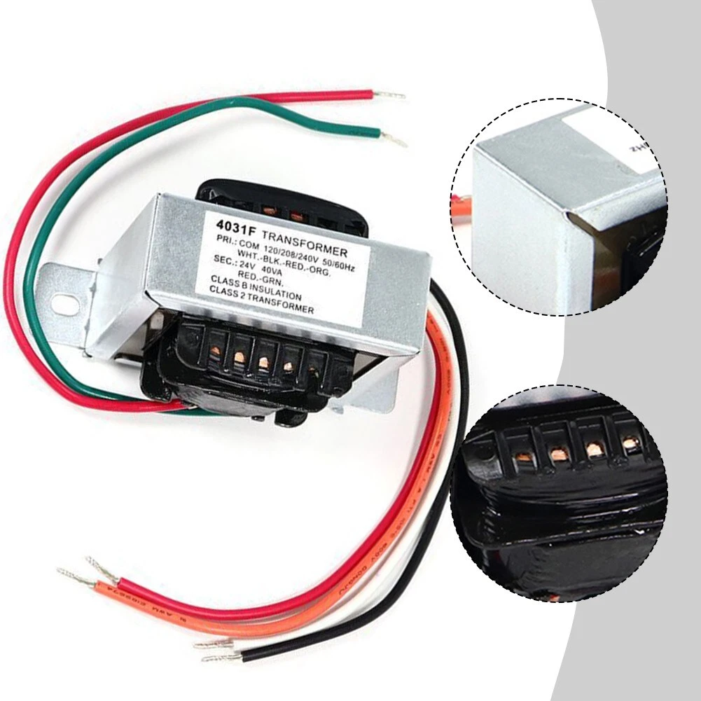 24V 40VA Control Transformer 120/208/240 V AC Secondary 24V Isolation HVAC Transformers Furnace Multi Tap 4031F