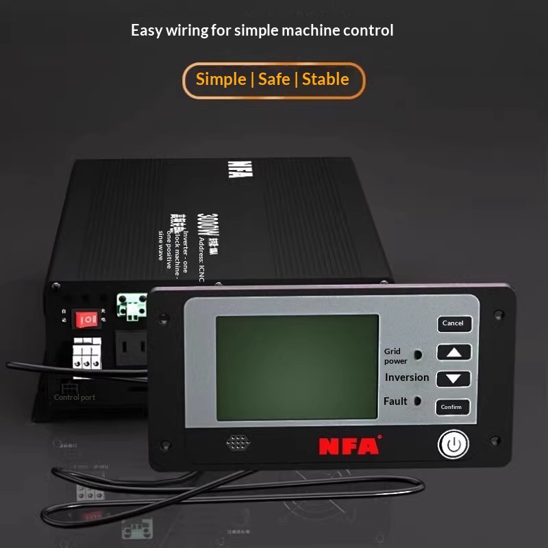 3000W 12V/24V to 110/120V/220V AC Solar Power Inverter Charger UPS Function for RV Truck Boat Off-Grid caravan Inverter NFA