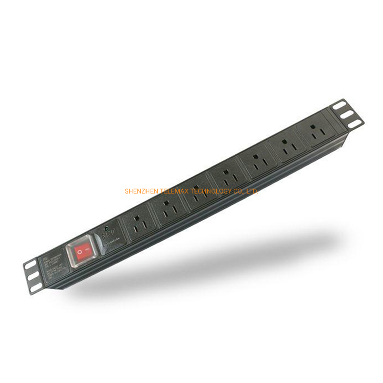 19'' 7way Rack PDU Unit Power PDU RoHS Power Distribution Unit USA PDU