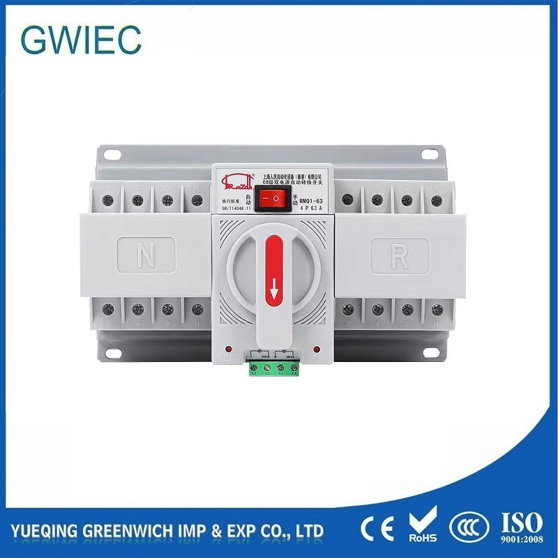 50A 32A Automatic Change Over Changeover Power ATS Transfer Switch Hot Sale