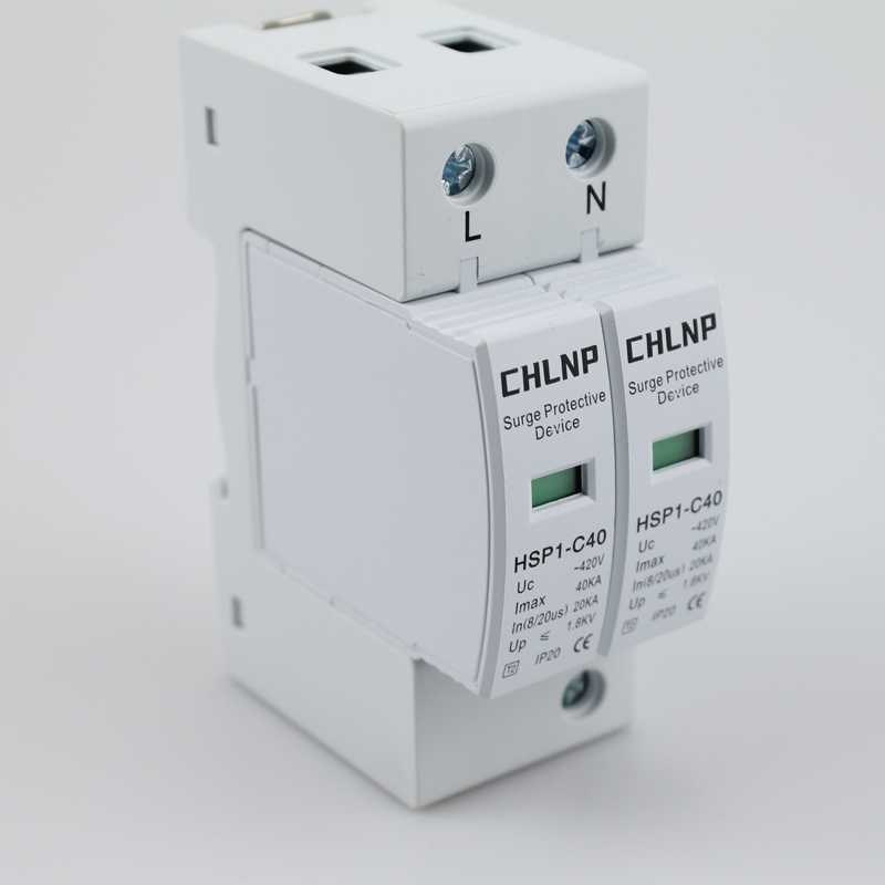 Surge Protection Device Household 4 Pole Three-Phase Power Switch 2P 40ka Surge Mode Arrester T2 Type