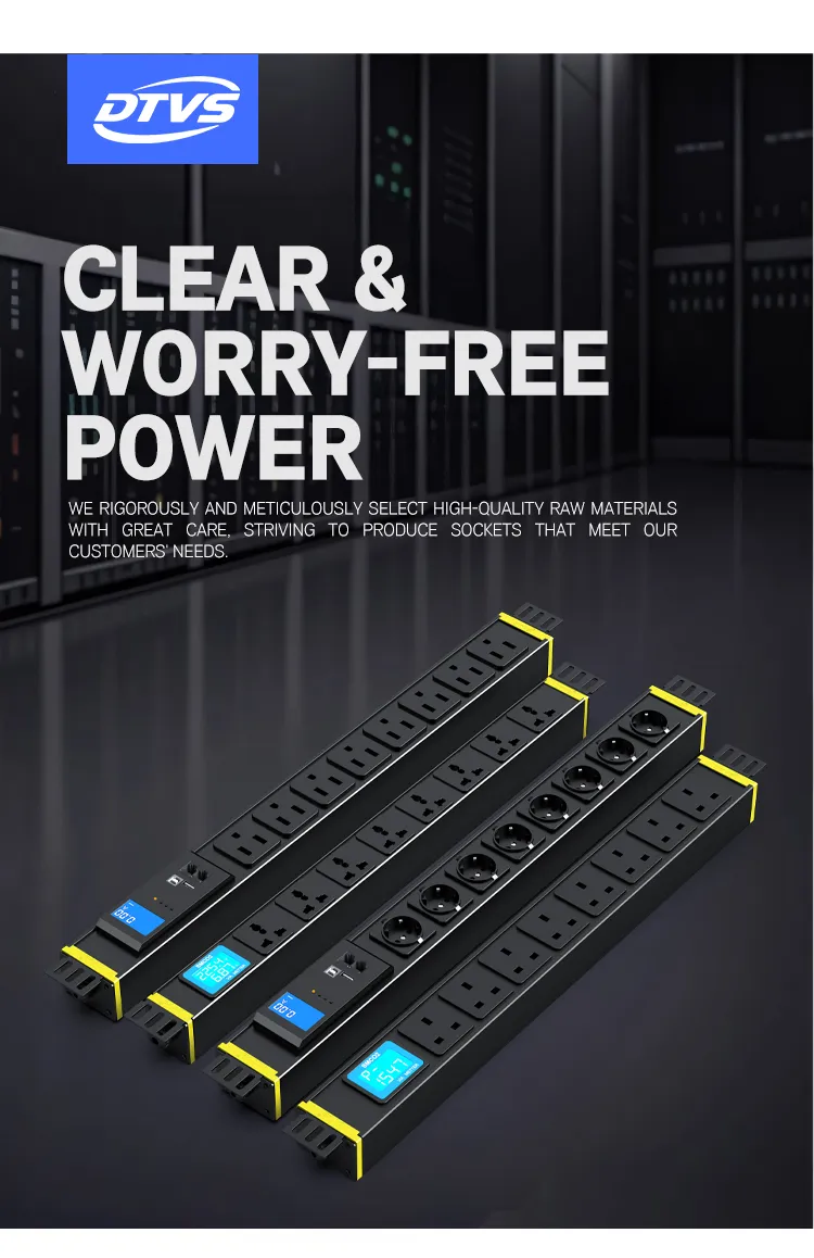 Us Standard PDU - Remote Monitored Rack Mount Power Distribution Unit for Power Equipment