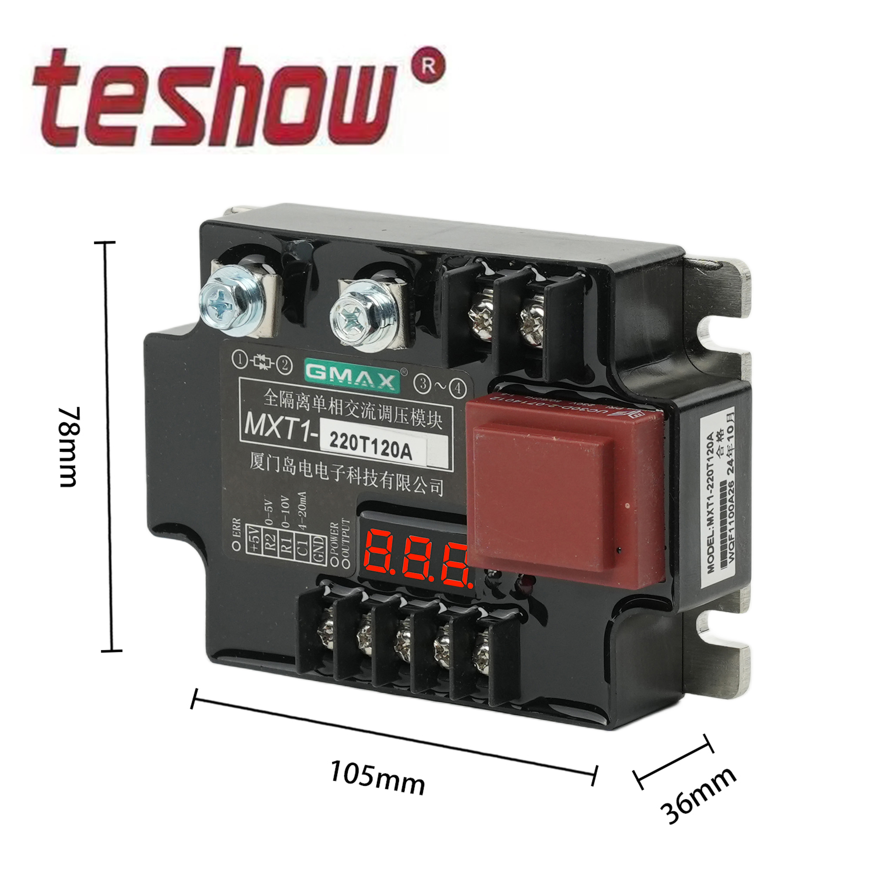 Single Phase 220V Copper Power Regulator AC Current Thyristor