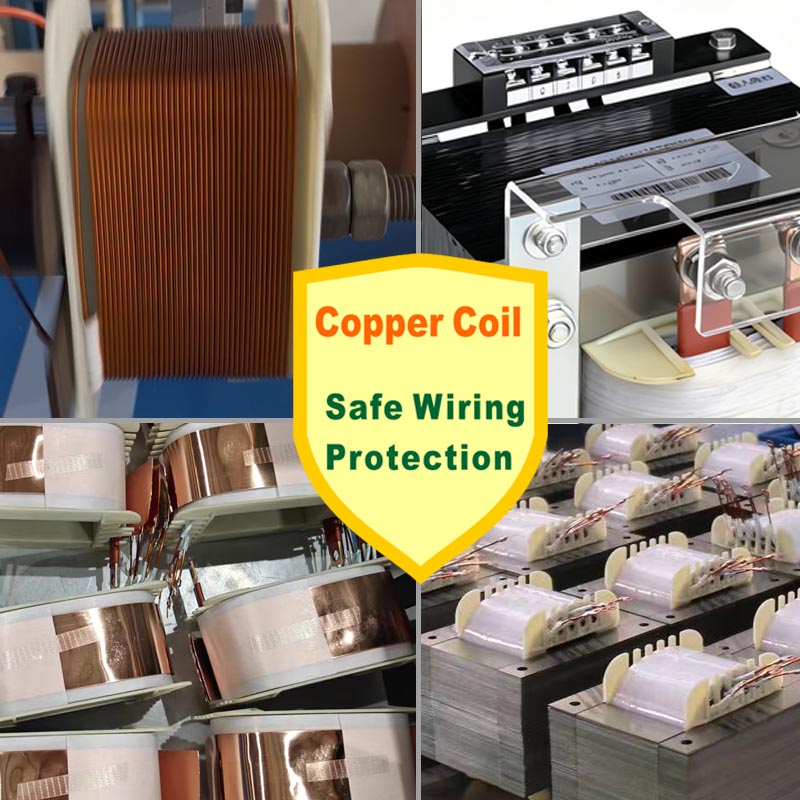 CE ISO Certified Single Phase Dry Type Power Transformer 6KVA Aluminum Coil For Industrial Power Supply