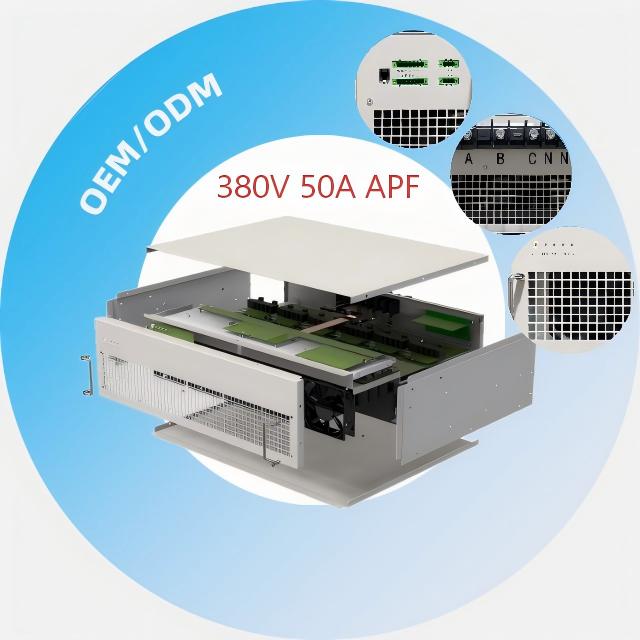 Gen7 IGBT &amp; FPGA Advanced Active Power Filter APF 380V 50A 50Hz - 100% Unbalance, Fast Response, IP42, RS485