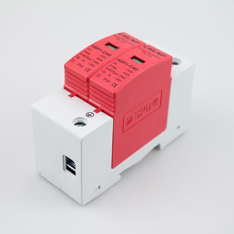 Surge Protection Device Household 4 Pole Three-Phase Power Switch 2P 40ka Surge Mode Arrester T2 Type