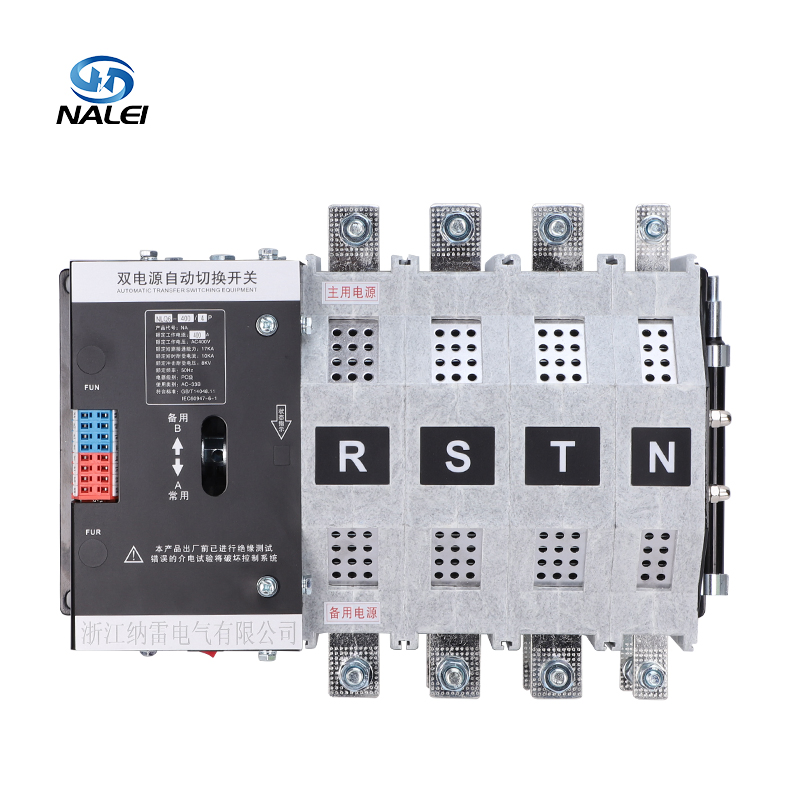 4p 400A 50/60Hz AC380V Control Voltage 220V 30ms Fast Switching Uninterruptible Dual Power Automatic Transfer Switch ATS