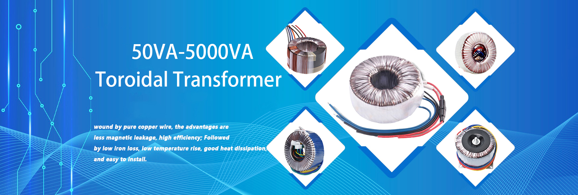 Toroidal Transformer Banner