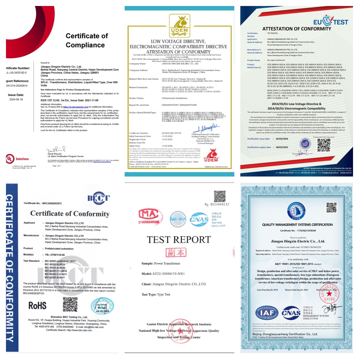 Certifications Image